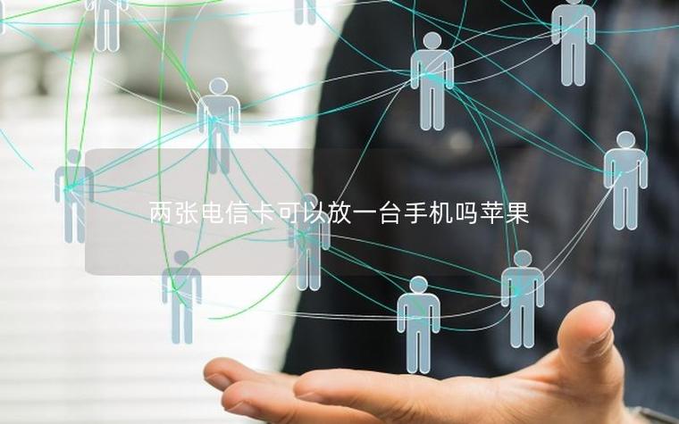 苹果能放两个电信卡吗