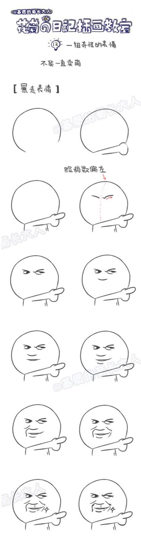 暴走表情画法步骤
