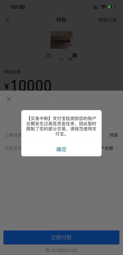支付宝提现冻结是什么意思
