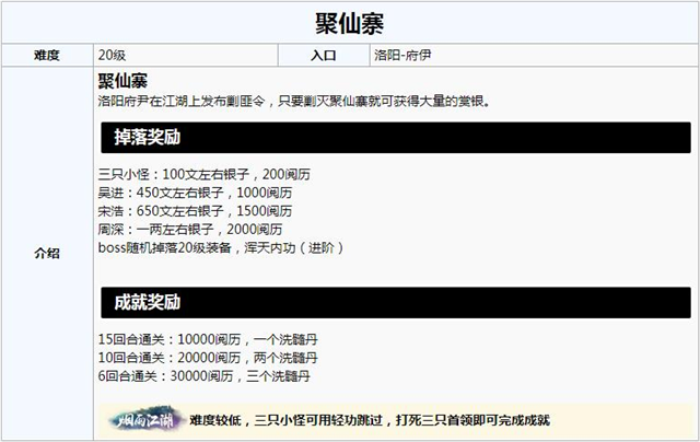 烟雨江湖60副本攻略