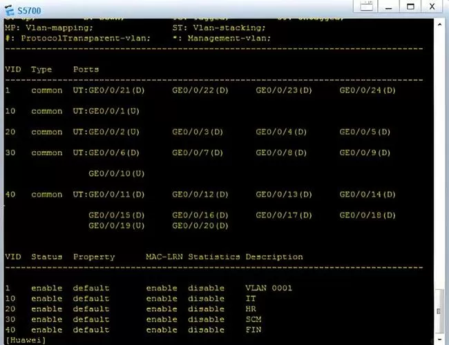 华为交换机查看历史配置命令